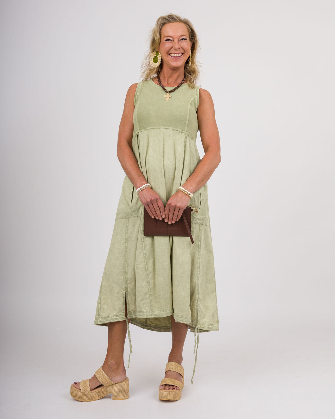 Sage Cargo Maxi Dress