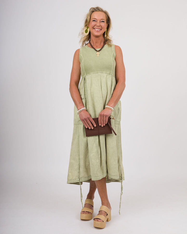 Sage Cargo Maxi Dress