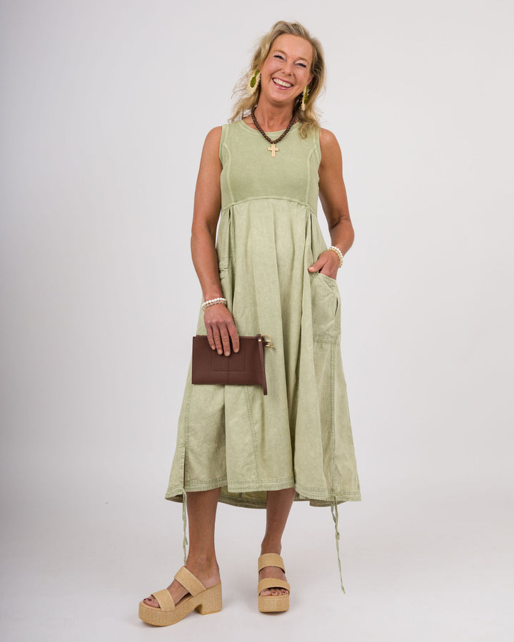 Sage Cargo Maxi Dress