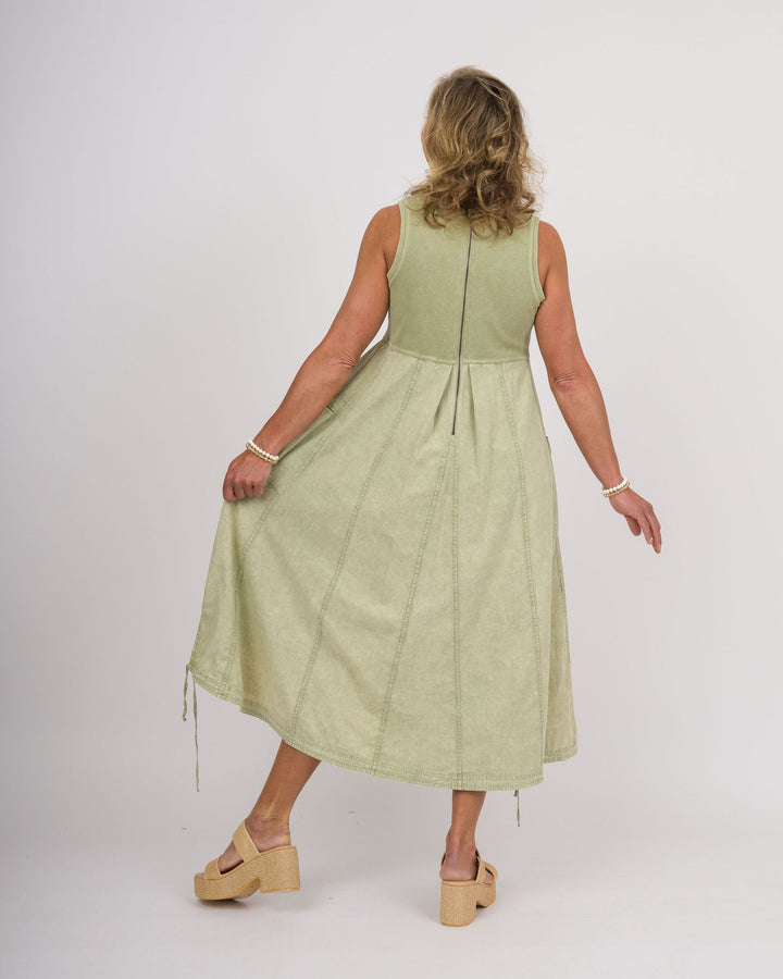 Sage Cargo Maxi Dress