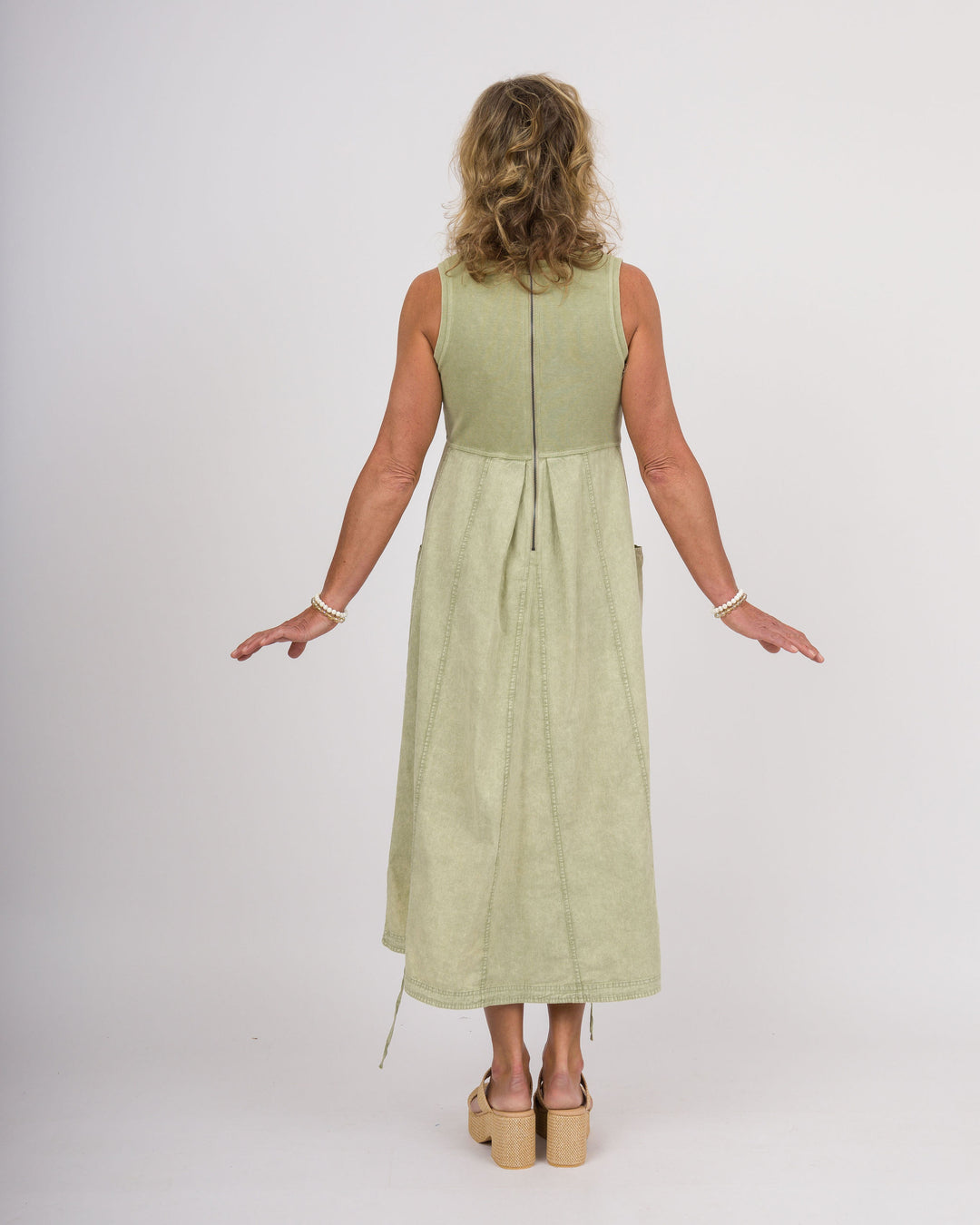 Sage Cargo Maxi Dress