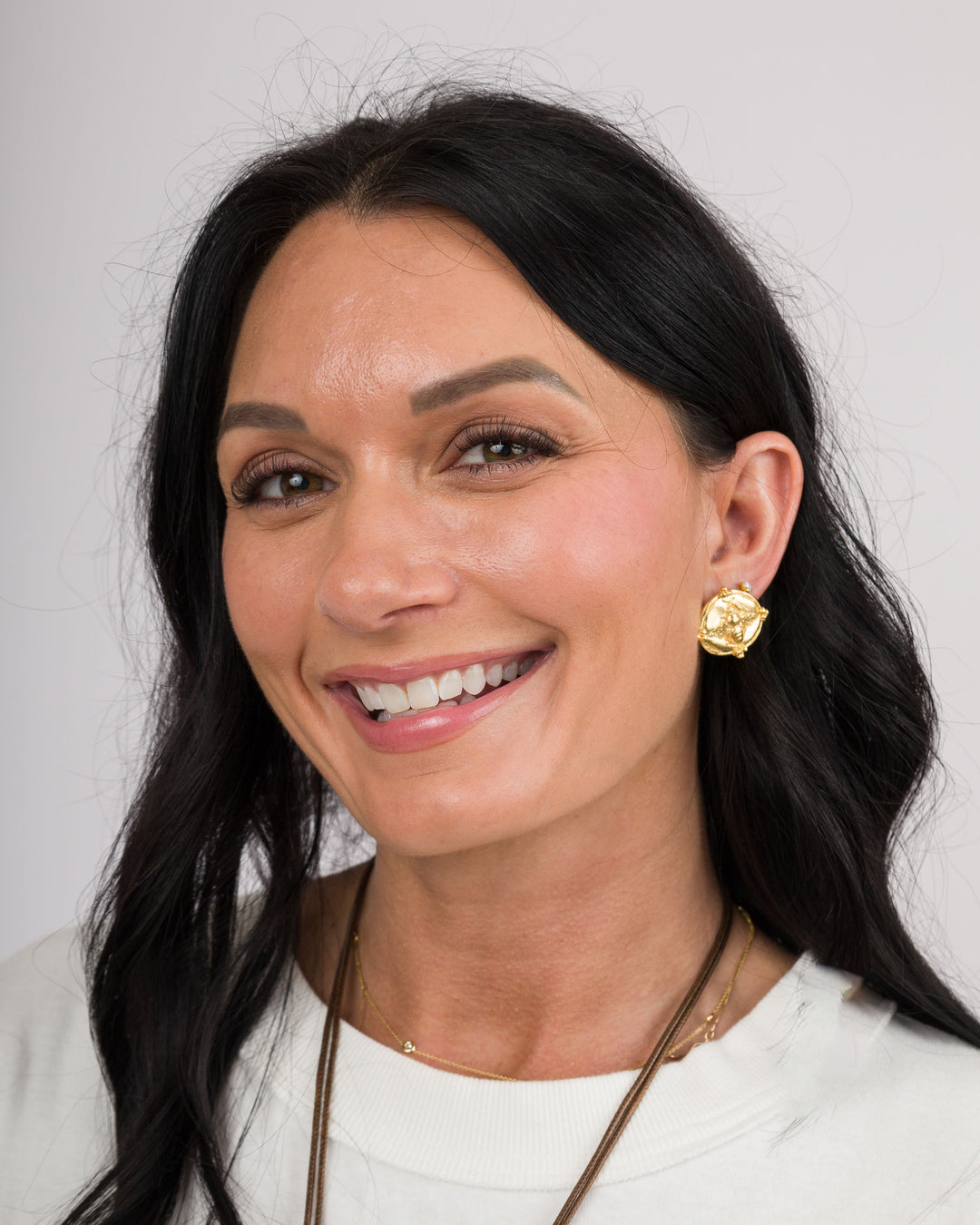 Susan Shaw Accent Gold Bee Studs