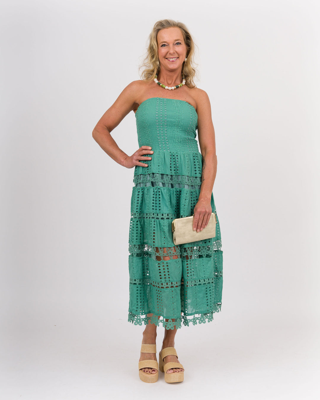 Kari Tube Dress Beryl - Green