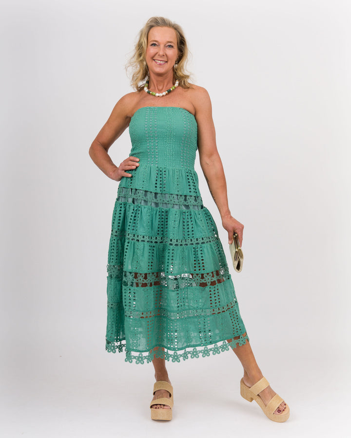 Kari Tube Dress Beryl - Green