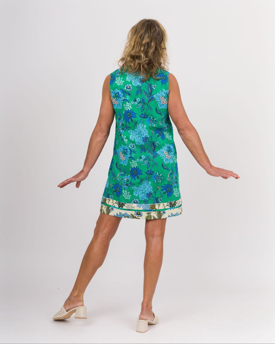 Green Floral Print Dress