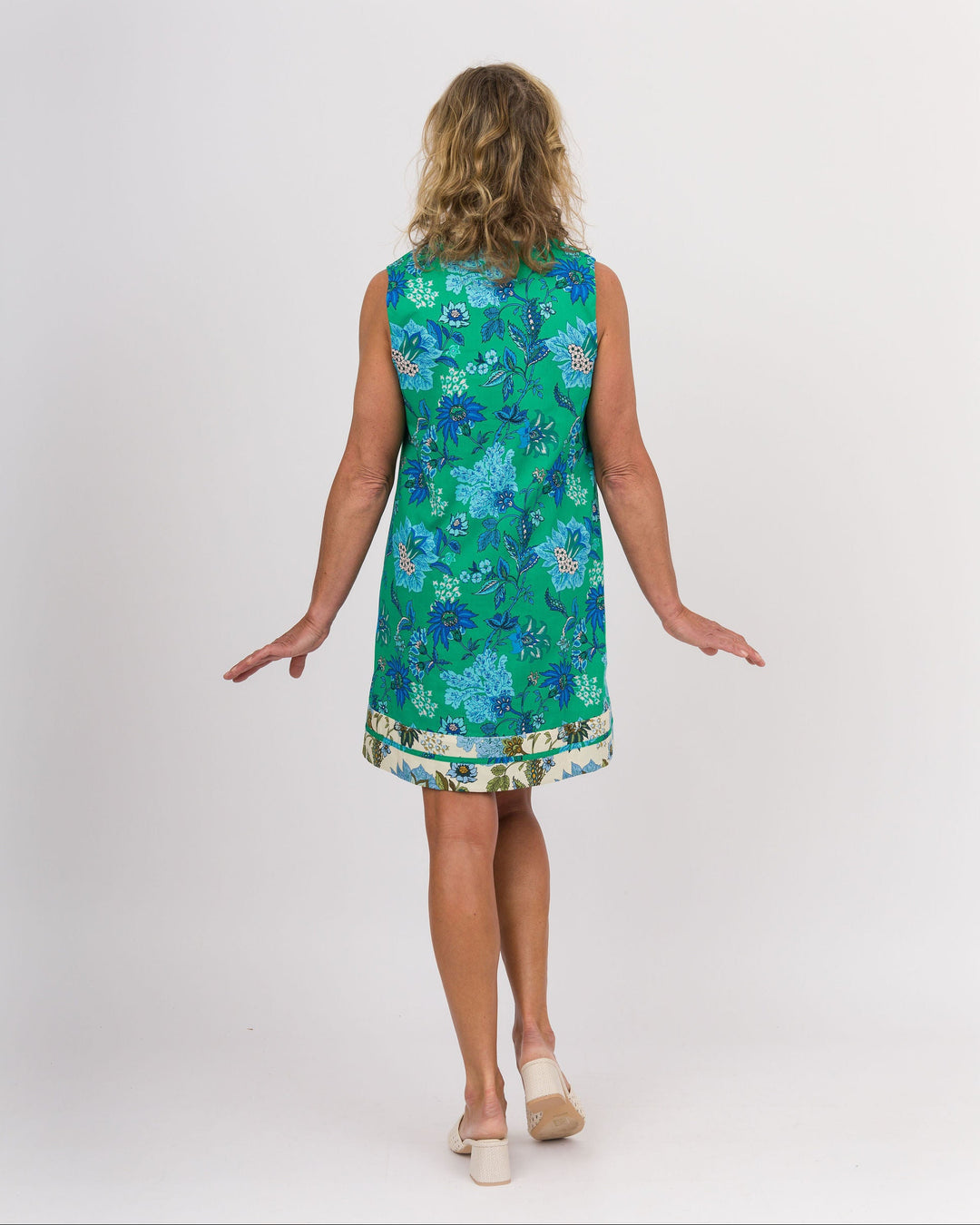 Green Floral Print Dress