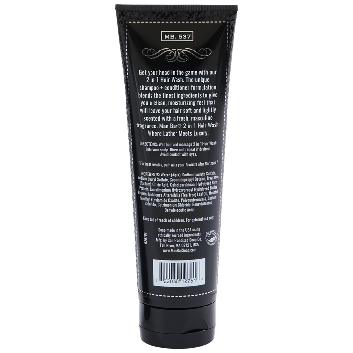 MAN BAR® 2-in-1 Hair Wash - Midnight Amber