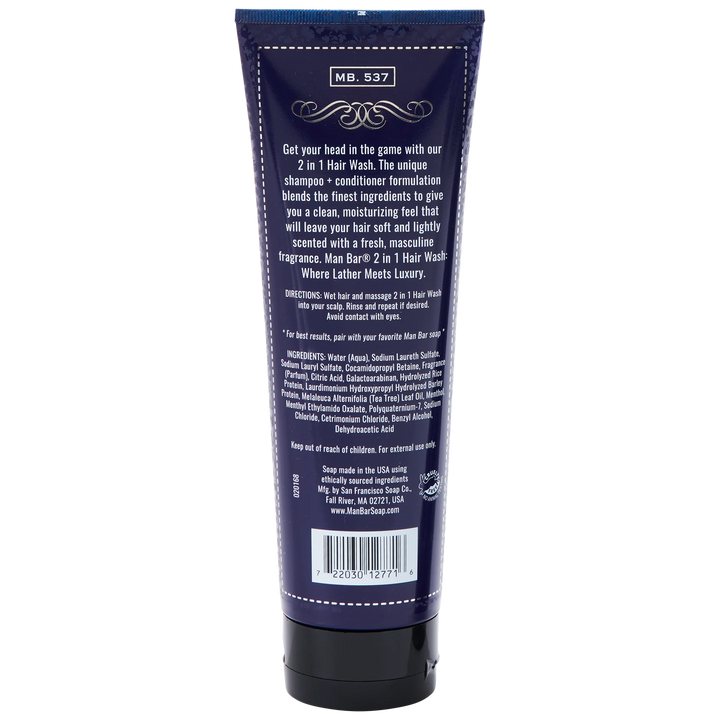 MAN BAR® 2-in-1 Hair Wash - Silver Sage &amp; Bergamot