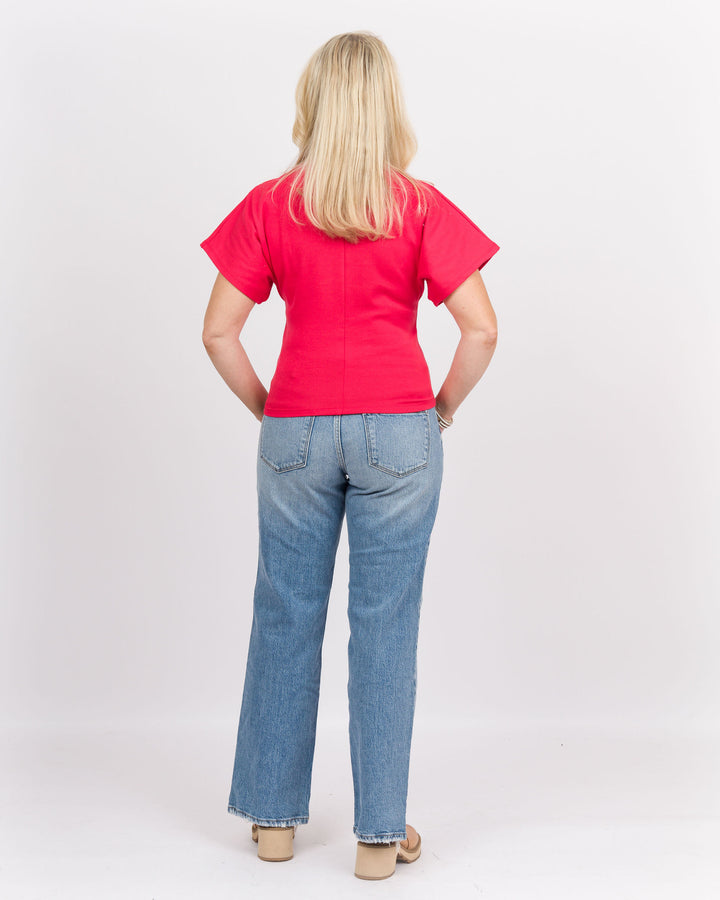 Angel Crew Neck Top - Red