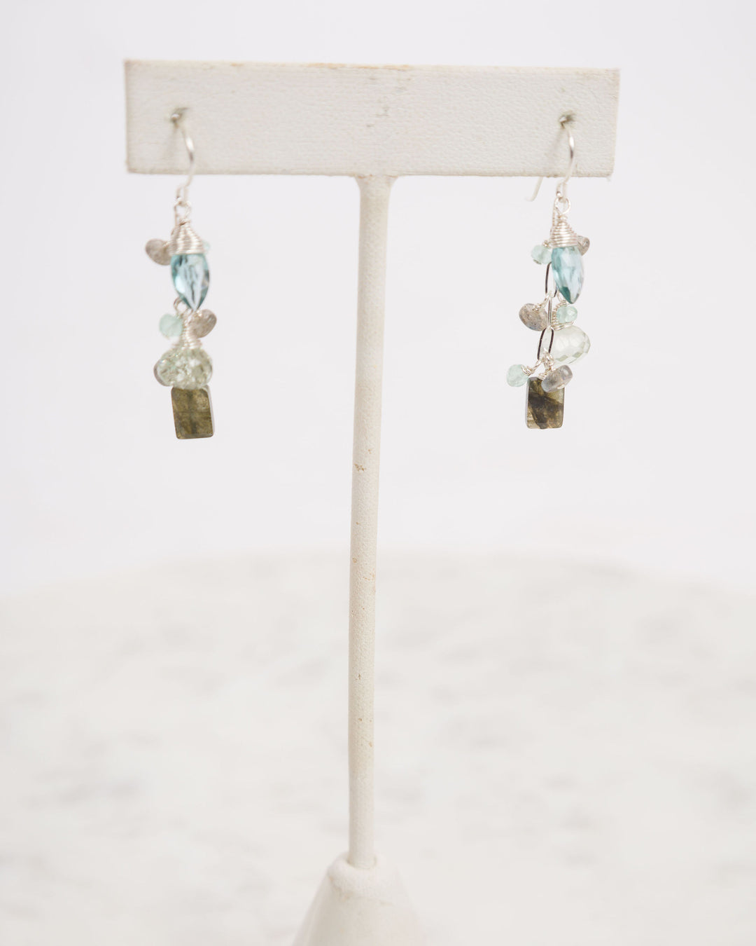 J.Mills Studio Labradorite Cascade Earrings - Silver