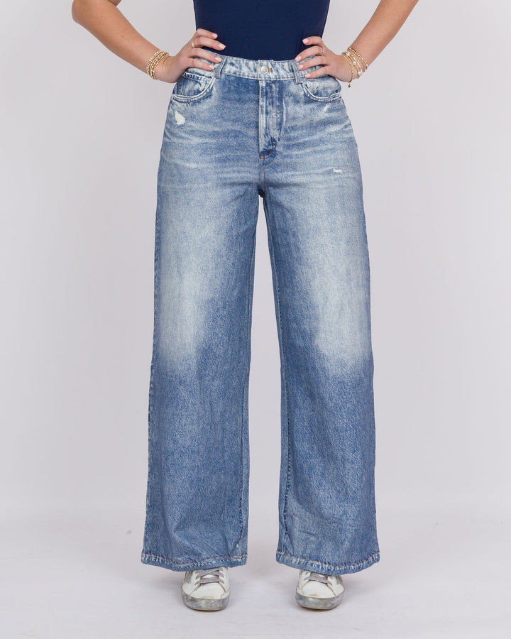 Alix Denim-Look Terry Pants