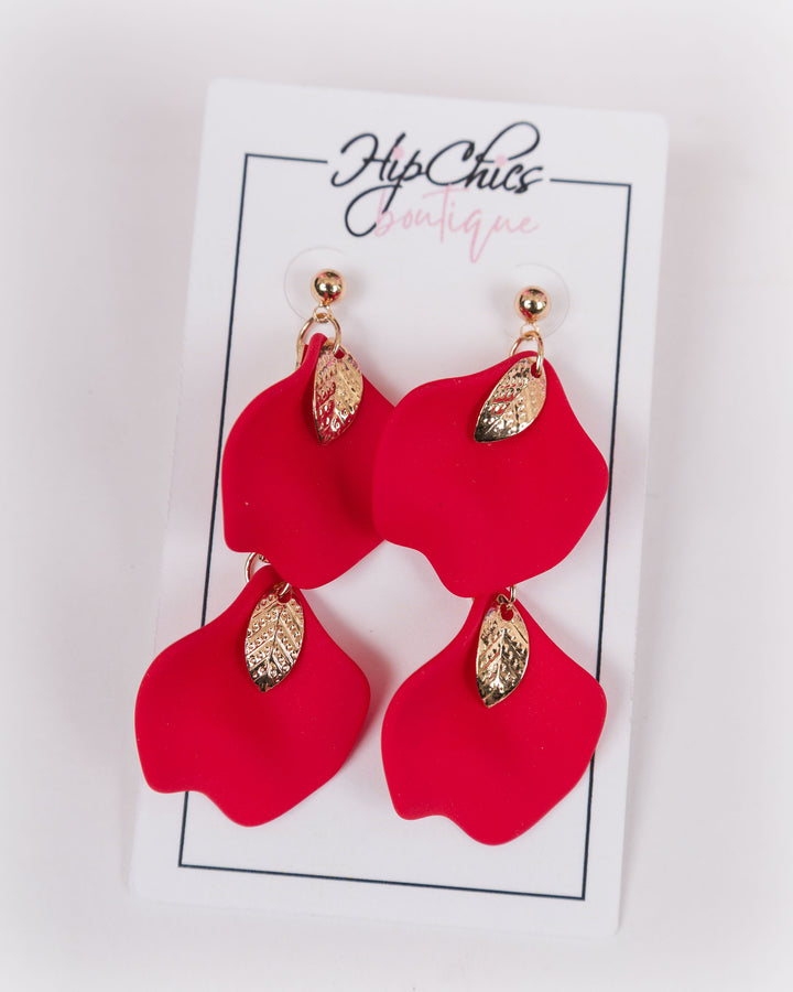 SM Trading Long Red Earrings
