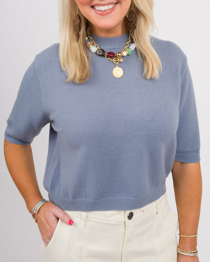 Jordyn Sweater - Cashmere Blue