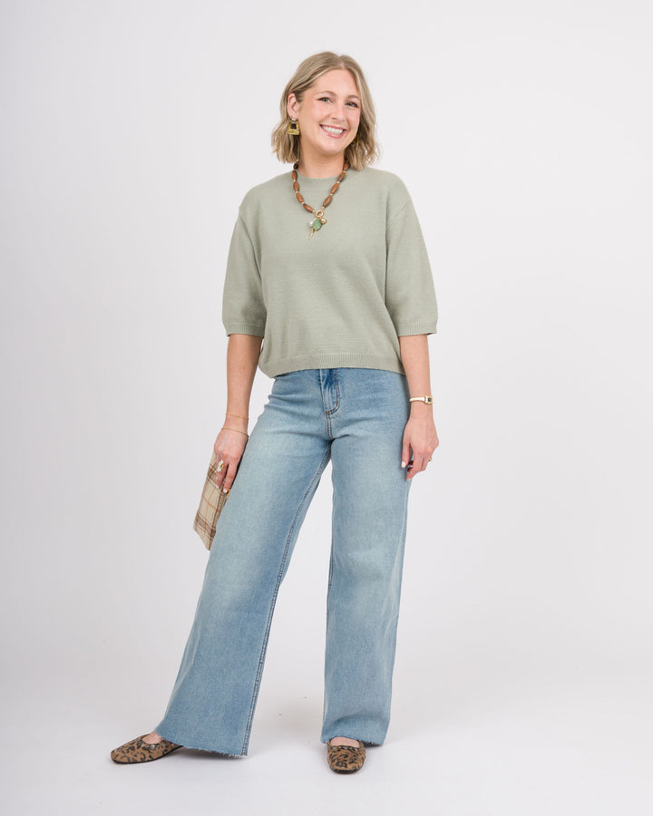 Jordyn Sweater - Sage Butter