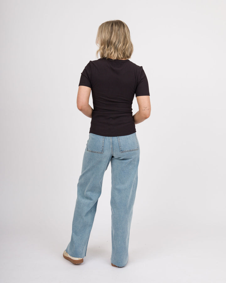 Kimber Wide Leg Pants - Denim