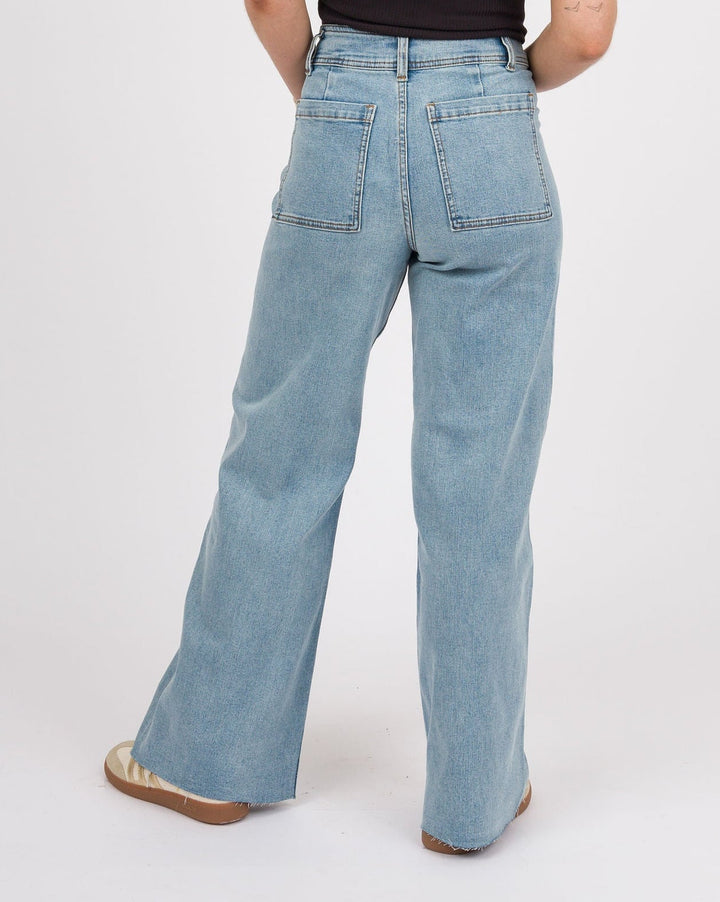 Kimber Wide Leg Pants - Denim
