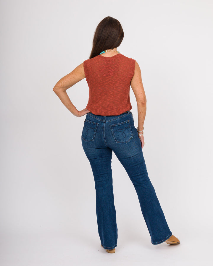 Conrad Sleeveless Top - Rust