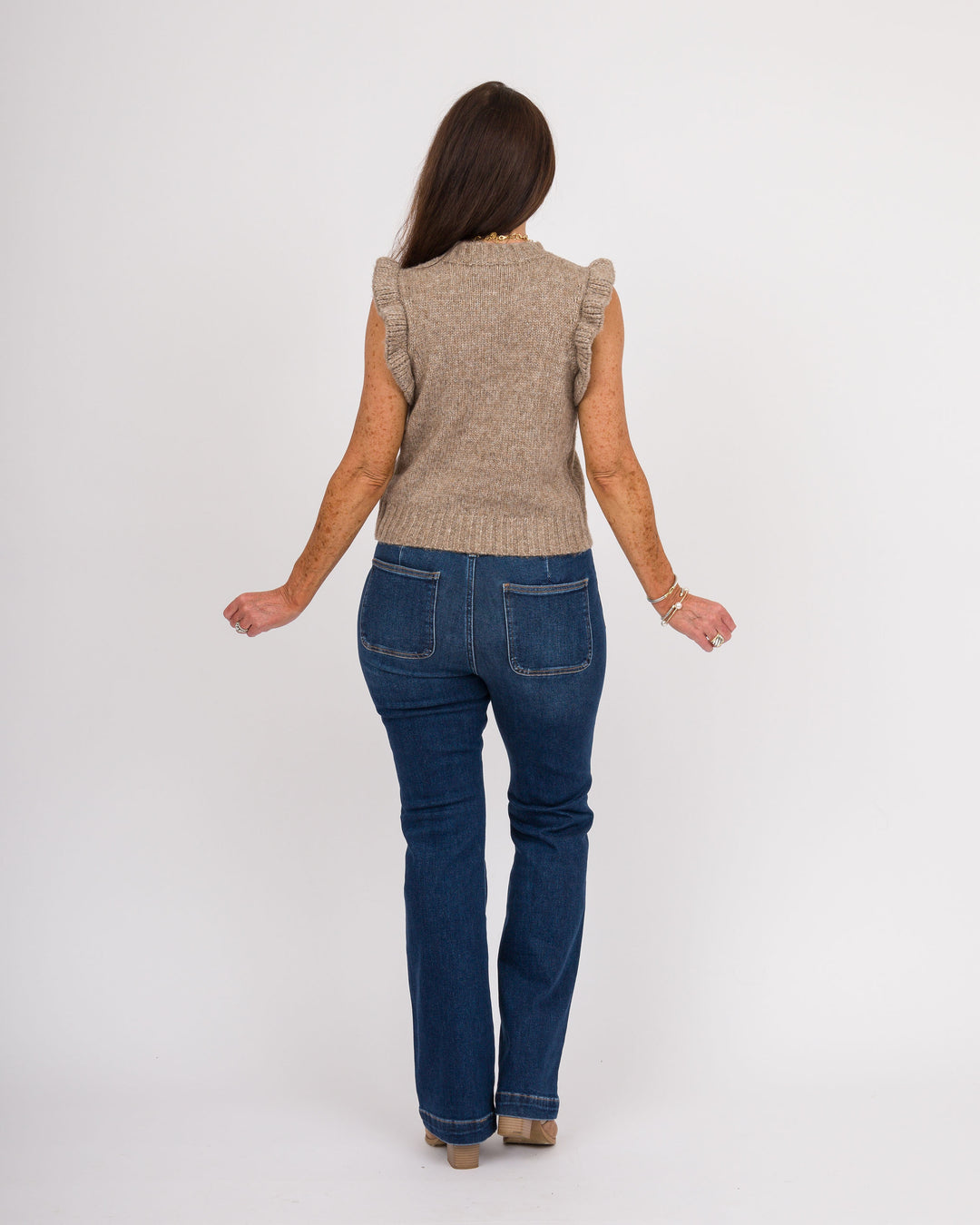 Risen Tummy Control Hi Rise Bootcut Jeans Dark