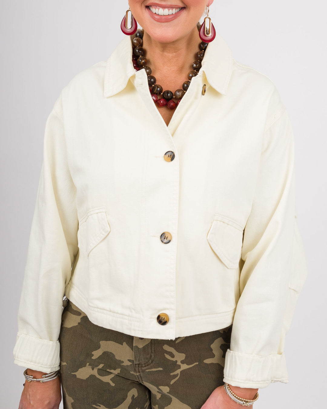 Kensley Jacket - Ecru