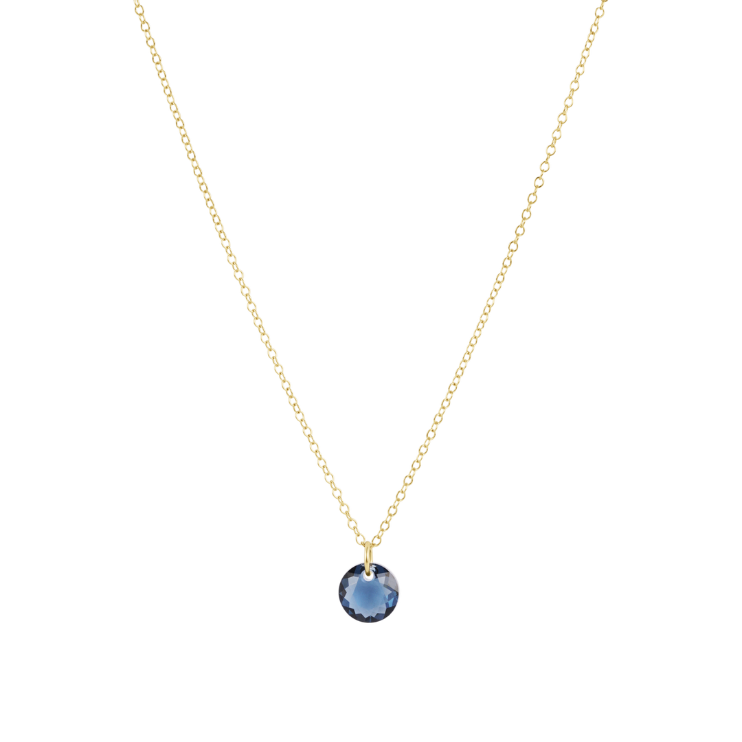 enewton 16" Necklace Gold - Reflection Small Charm - September