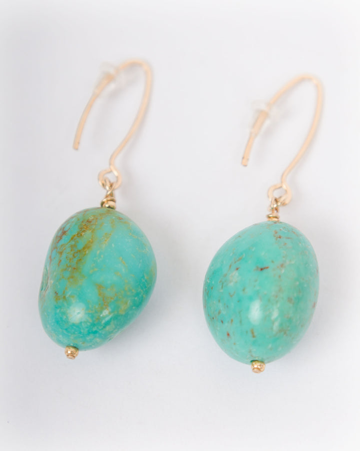 J. Mills Studio Turquoise Nugget Earrings