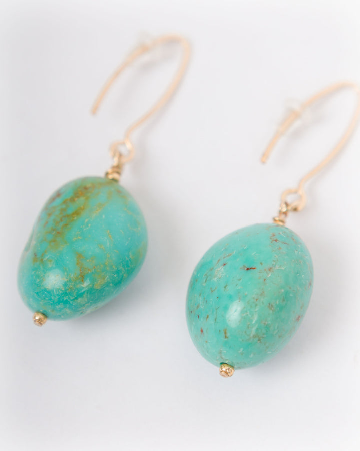 J. Mills Studio Turquoise Nugget Earrings