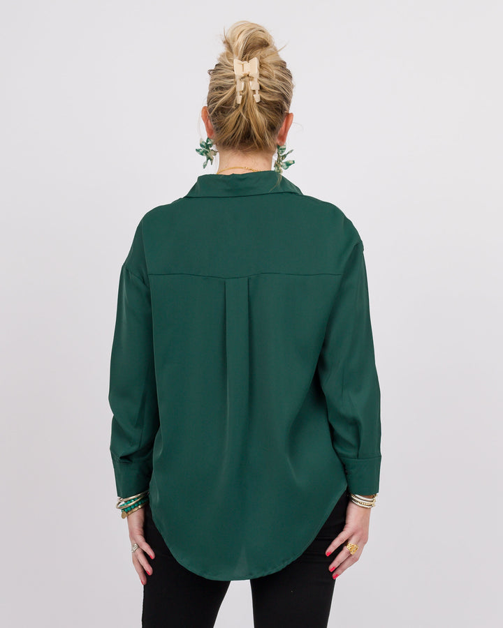 The Kathryn Shirt- Forest Green