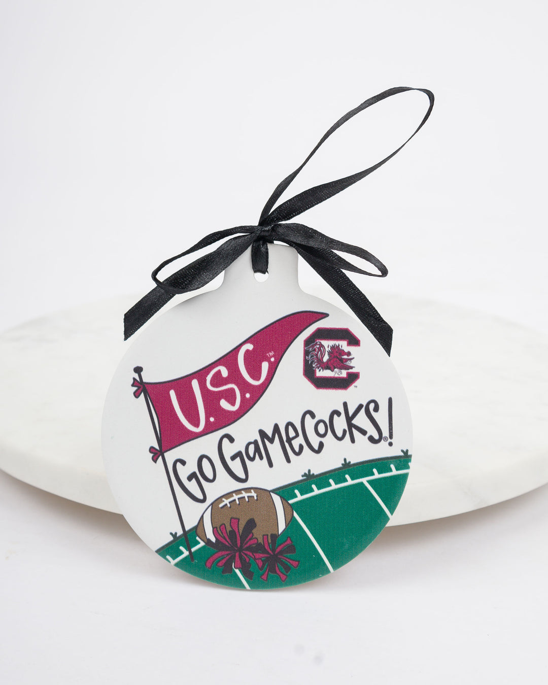 SC Gamecocks Stone Ornament