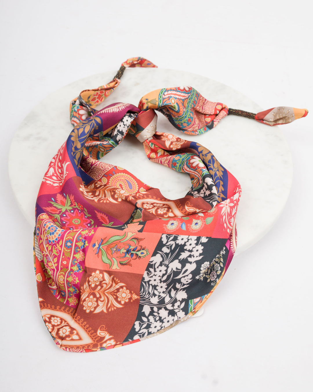 Metal Accent Triangle Scarf