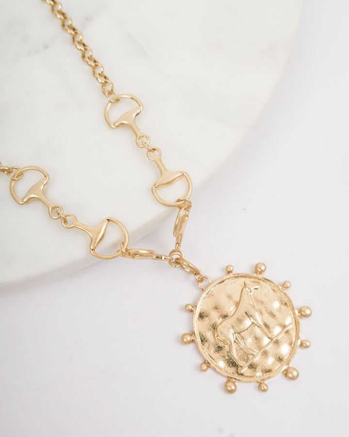 Bridle with Horse Medallion Necklace