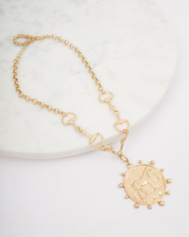 Bridle with Horse Medallion Necklace