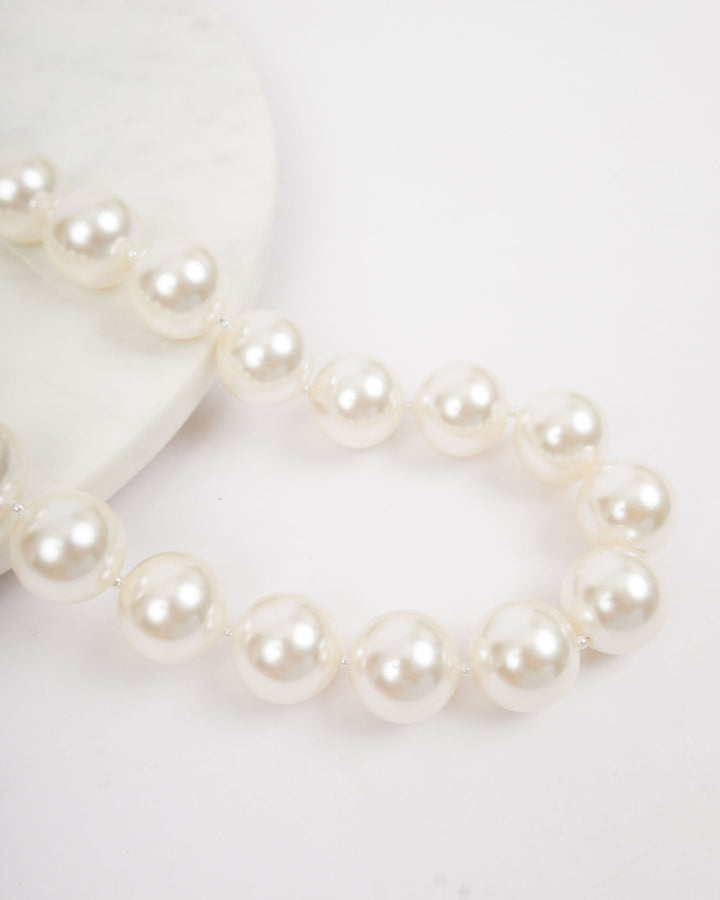 20in Pearl Necklace - Ivory