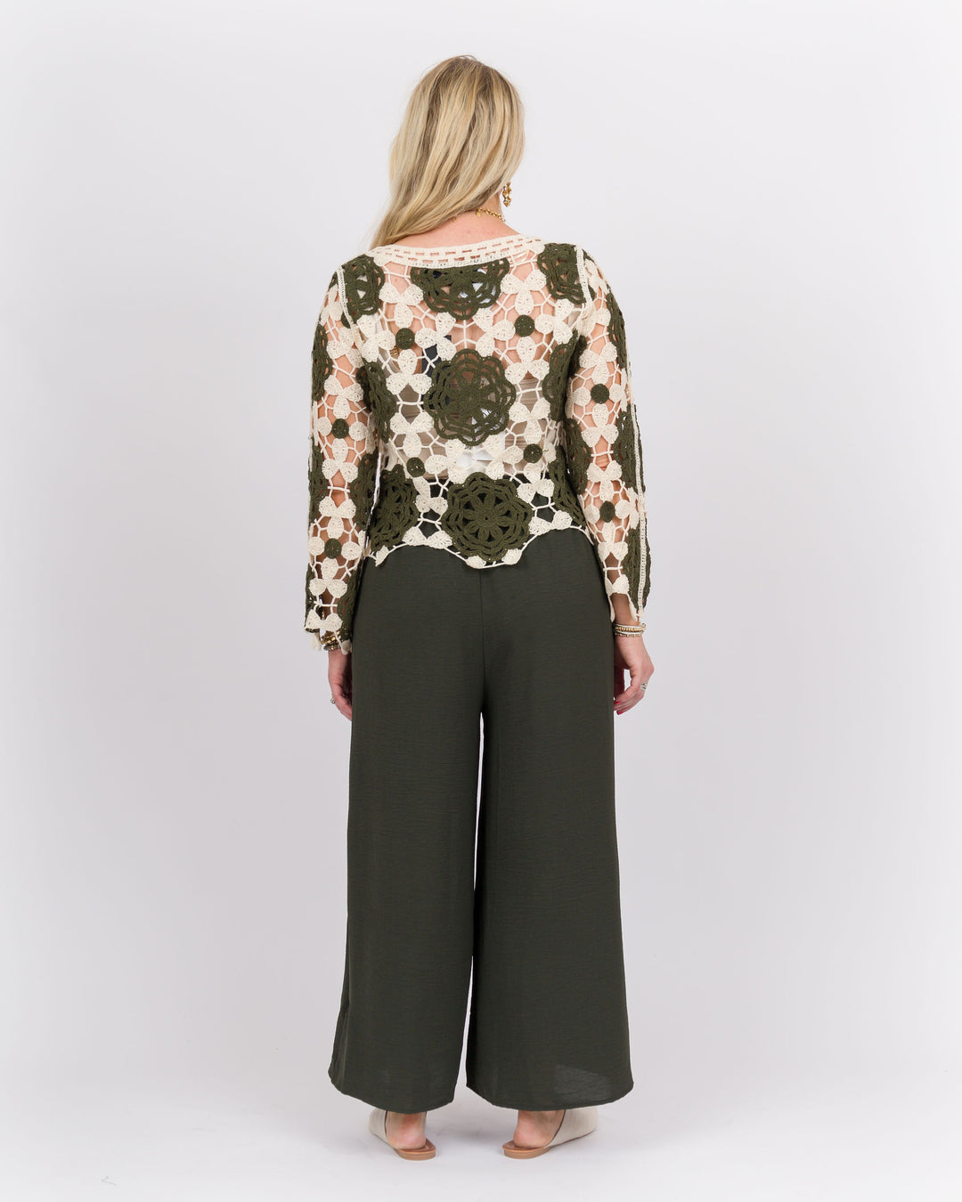 Olive Wide Leg Pants