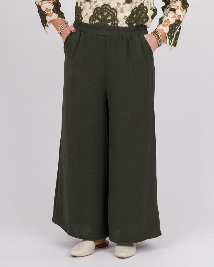Olive Wide Leg Pants