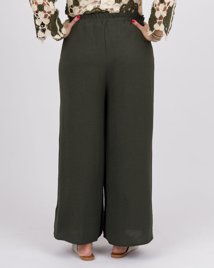 Olive Wide Leg Pants