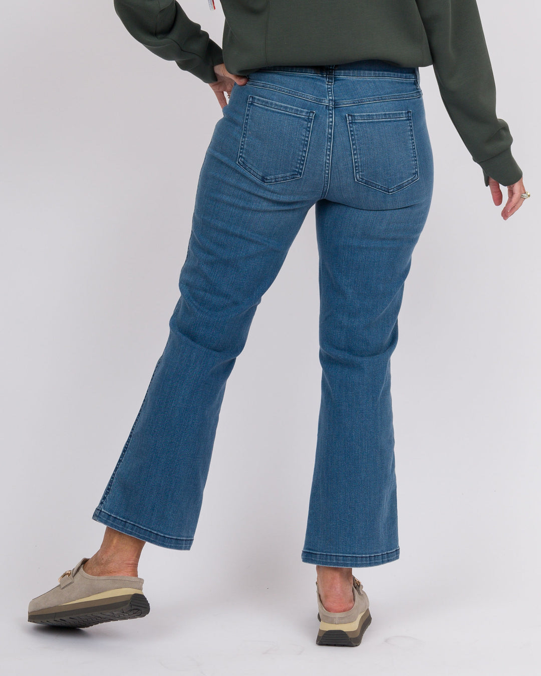 Spanx Kick Flare Crop Vintage Indigo-Final Sale