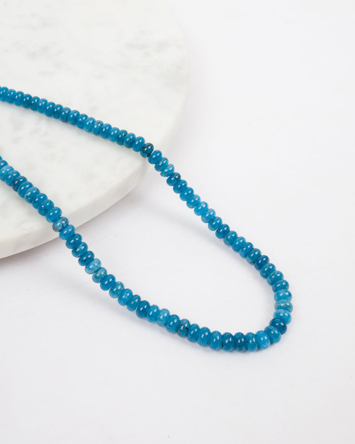 Timeless Clasp Beaded Necklace - Blue