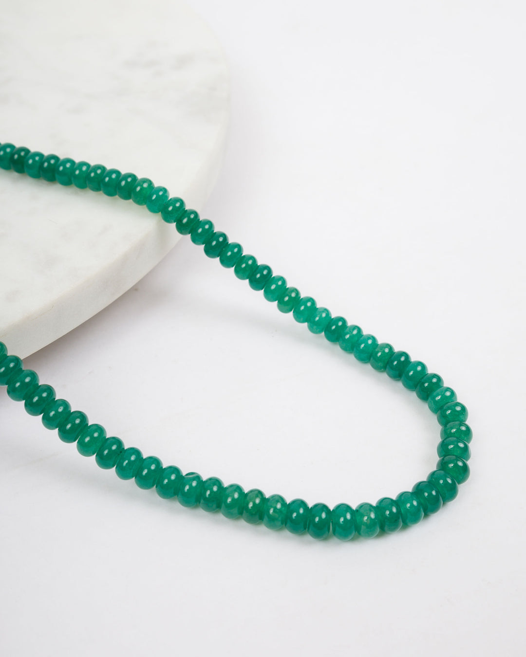 Timeless Clasp Beaded Necklace - Green