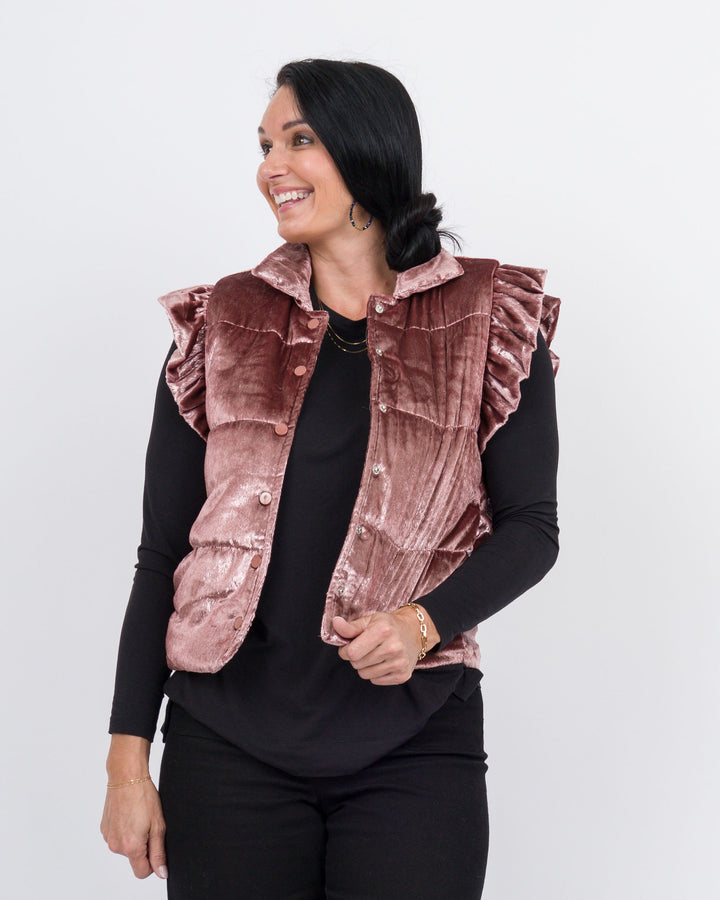 Champagne Puffer Vest