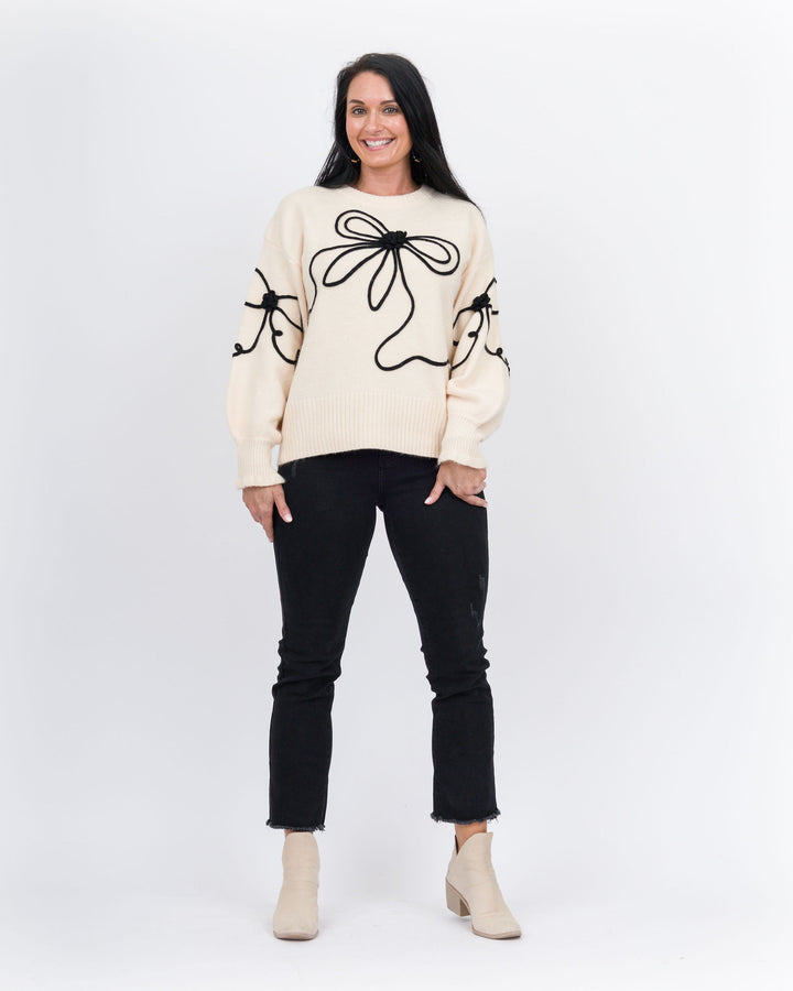 Let's Talk Flowers Sweater