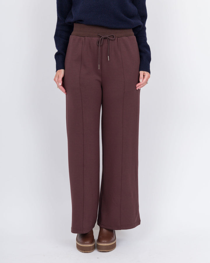 Kasha WideLeg Sweatpants-Brown