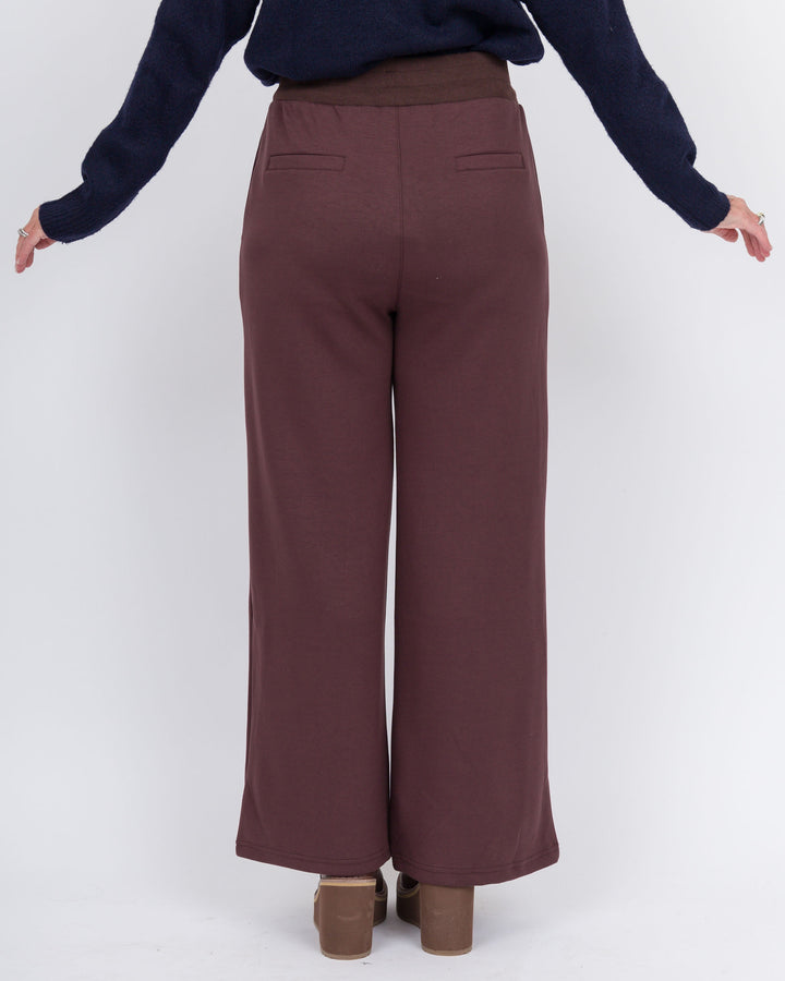 Kasha WideLeg Sweatpants-Brown