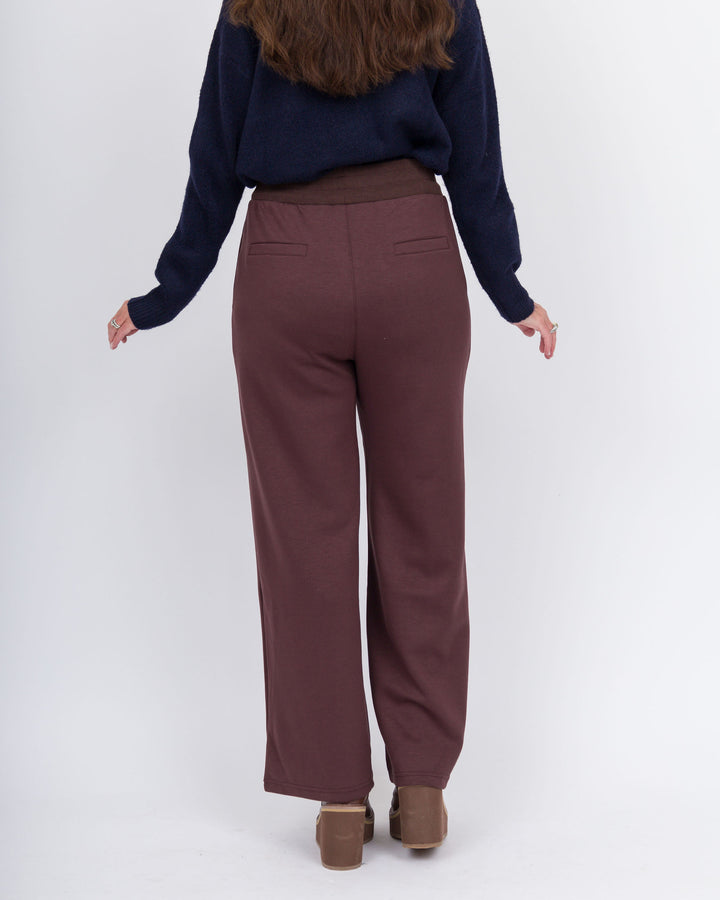 Kasha WideLeg Sweatpants-Brown