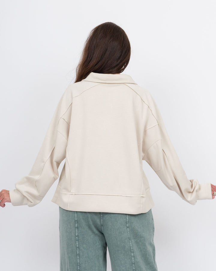 Sally Pullover Sweatshirt Ecru