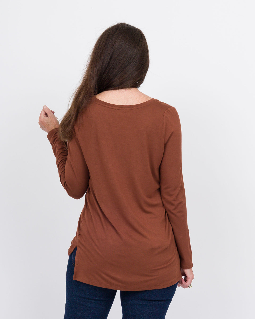 V-Neck HiLo Top- Andorra