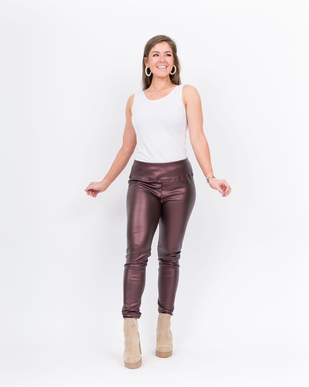 Alexi Leggings - Burgundy