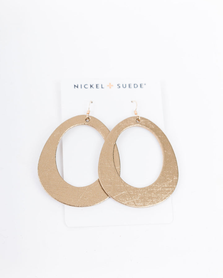 Nickel & Suede Vintage Bronze Willow Earrings