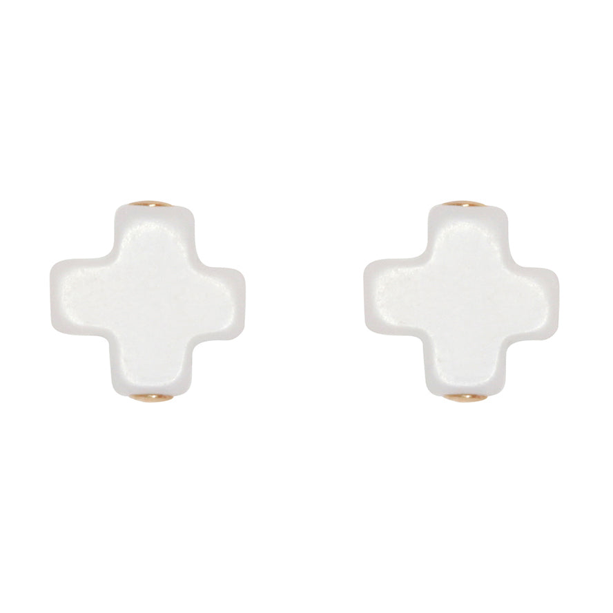 enewton Signature Cross Stud-Off White