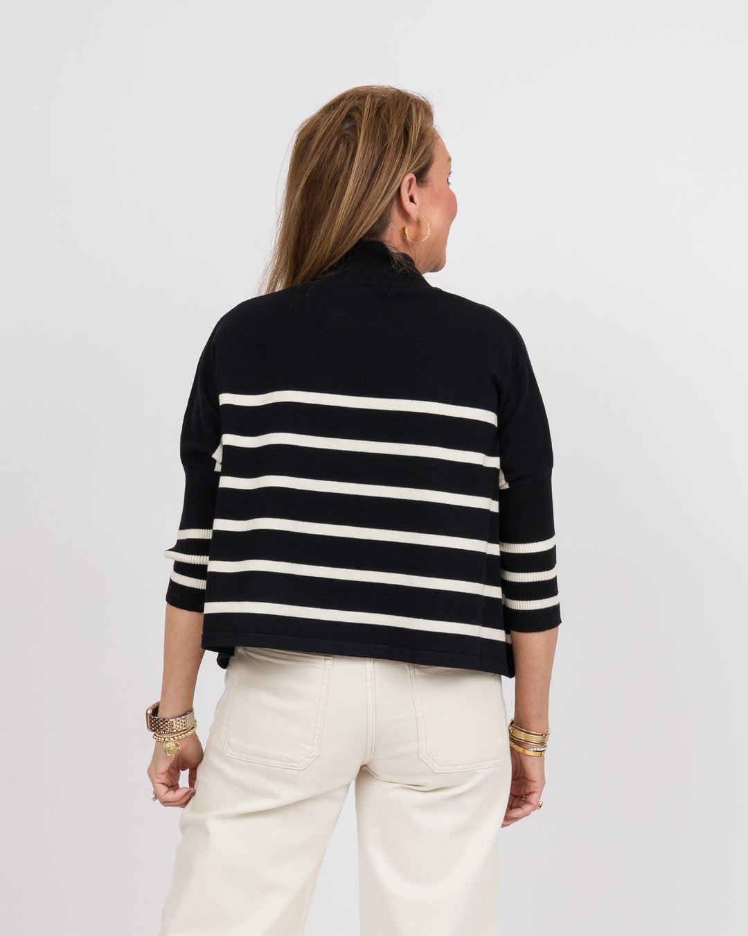 Kerisma Aja Ortho Striped Sweater - Black and White