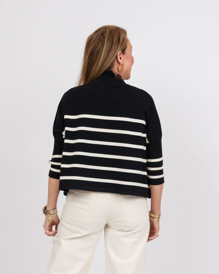 Kerisma Aja Ortho Striped Sweater - Black and White